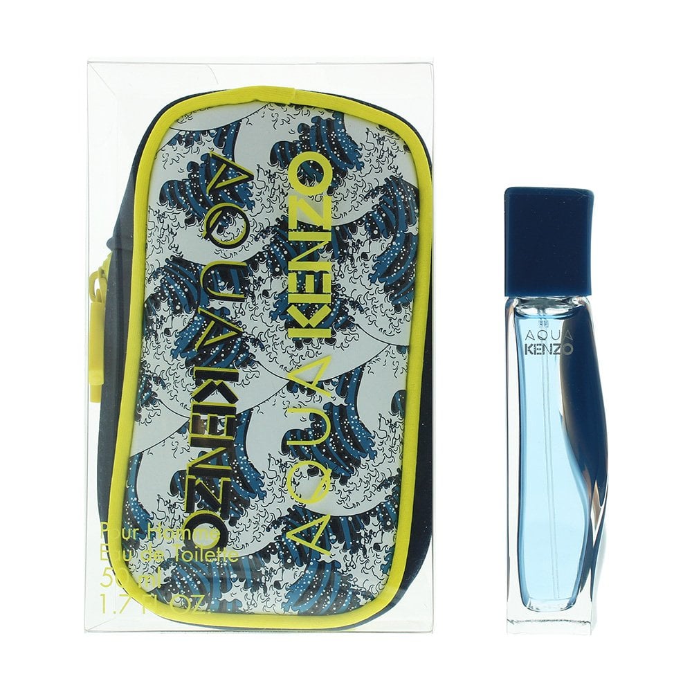 Kenzo Kenzo Aqua Pour Homme Neo Edition Gift Set 50ml EDT Spray + Pouch - Health & Beauty > Personal Care > Cosmetics > Perfumes & Colognes > Eaux de Parfum EDT