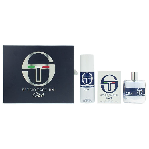 Sergio Tacchini Sergio Tacchini Club Gift Set 50ml EDT Spray + 150ml Deodorant Spray - Health & Beauty > Personal Care > Cosmetics > Perfumes & Colognes > Eaux de Parfum EDT