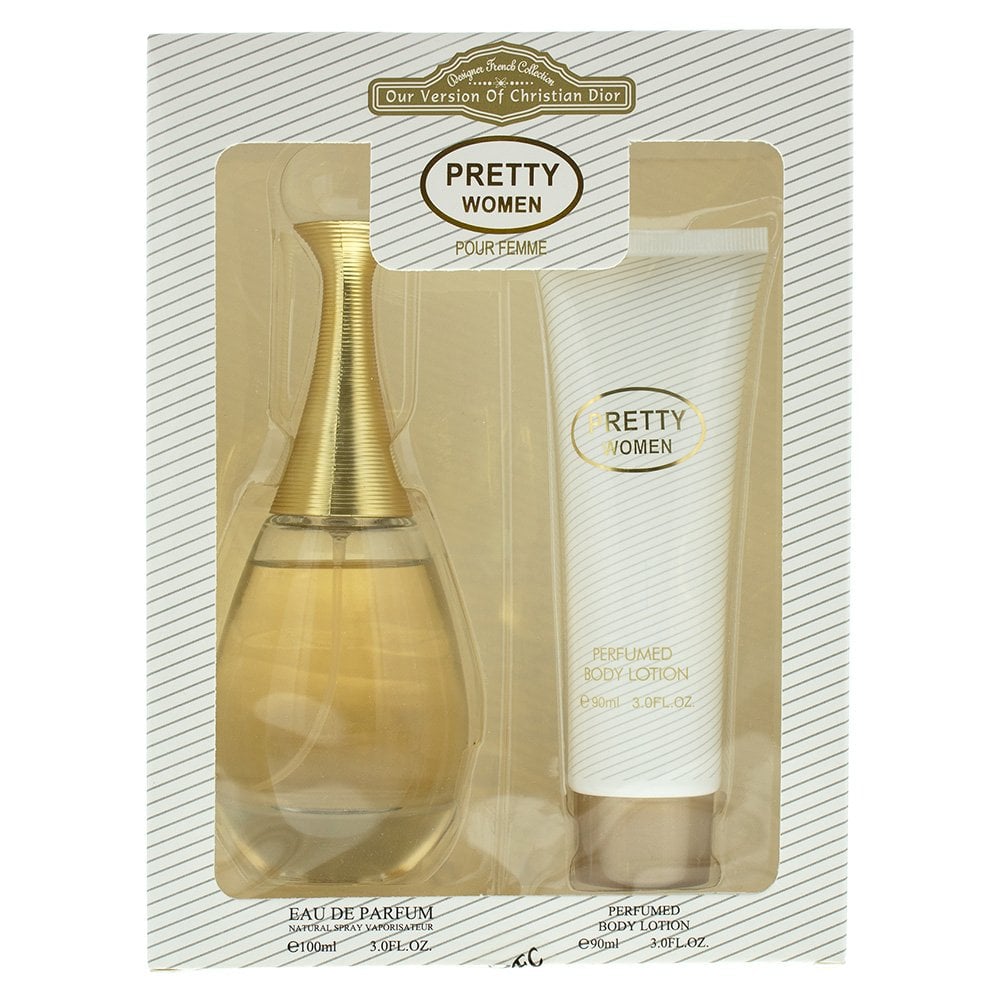 Designer French Designer French Collection Pretty Gift Set 100ml EDP Spray + 90ml Body Lotion -