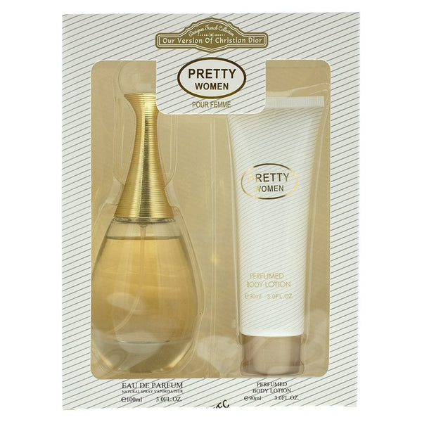 Designer French Designer French Collection Pretty Gift Set 100ml EDP Spray + 90ml Body Lotion -
