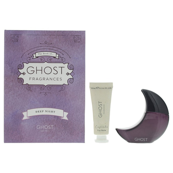Ghost Ghost Deep Night Gift Set 10ml EDT Spray + 10ml Cupcake Lip Balm -