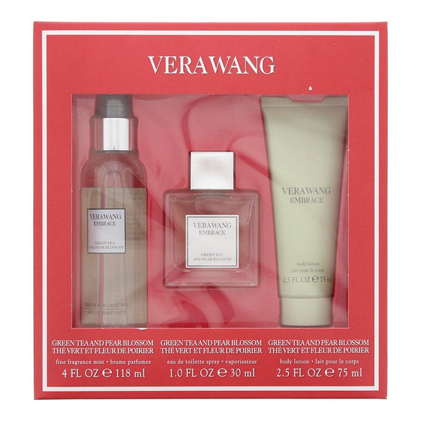 Vera Wang Vera Wang Embrace Green Tea & Pear Blossom Gift Set 30ml EDT Spray + 75ml Body Lotion + 118ml -