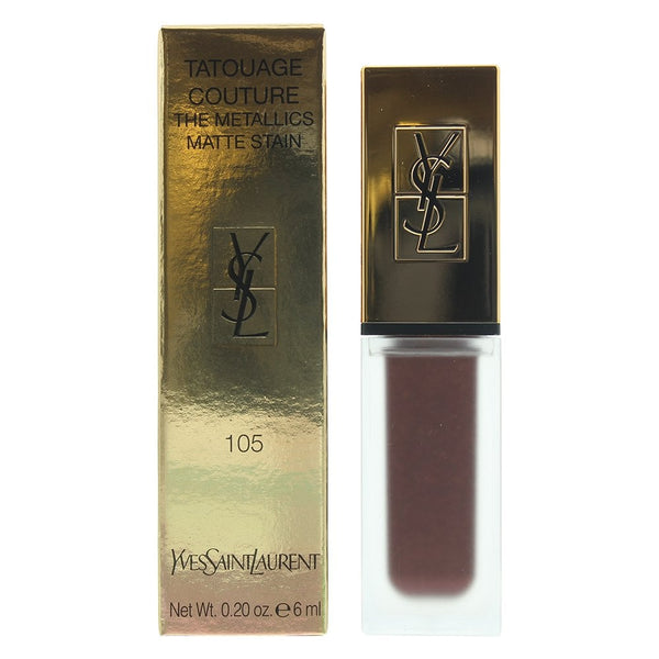 Yves Saint Laurent Ysl Tatouage Couture The Metallics - 105 Magnetic Prune Temper - Health & Beauty > Personal Care > Cosmetics > Makeup > Lip Makeup > Lipsticks 0