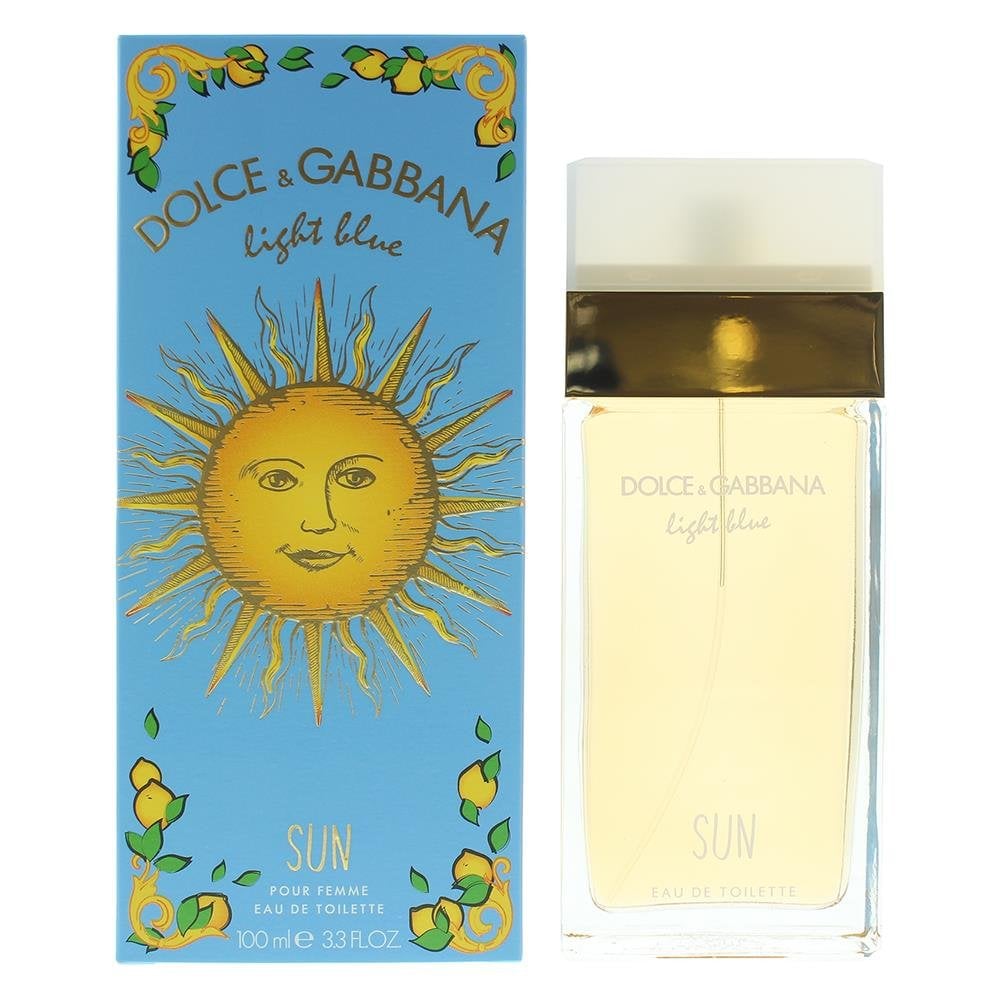 Dolce & Gabbana D&G Light Blue Sun Pour Femme 100ml EDT Spray -