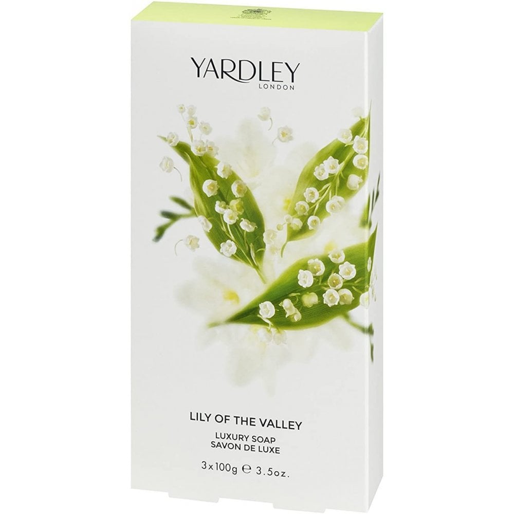Yardley Yardley Lily Of The Valley Luxury Soap 3 X 100G - Health & Beauty > Personal Care > Cosmetics > Bath & Body > Bar Soap Soap