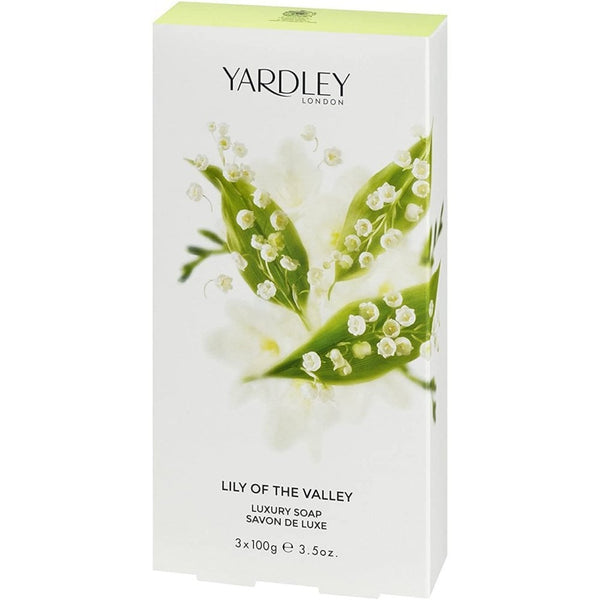 Yardley Yardley Lily Of The Valley Luxury Soap 3 X 100G - Health & Beauty > Personal Care > Cosmetics > Bath & Body > Bar Soap Soap