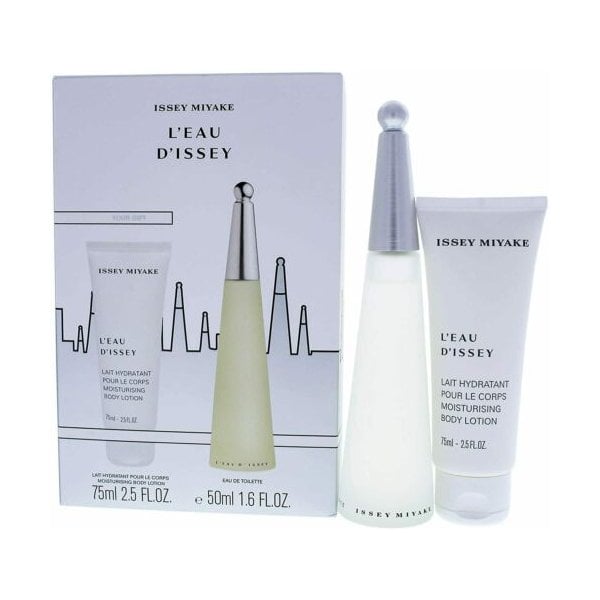 Issey Miyake L'Eau D'Issey Gift Set 50ml EDT Spray+ 50ml Body Lot + 50ml Shower Cream