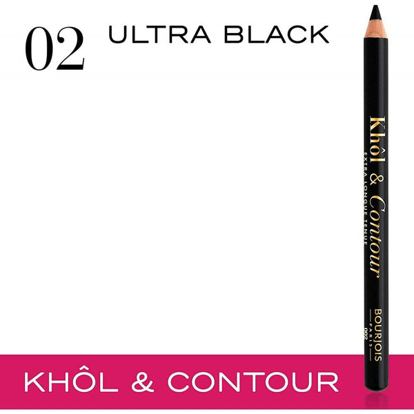 Bourjois Bourjois 2 In 1 Khol & Contour Eyeliner & Eye Pencil - 002 Ultra Black - Health & Beauty > Personal Care > Cosmetics > Makeup > Eye Makeup > Eyeliner Eyeliner
