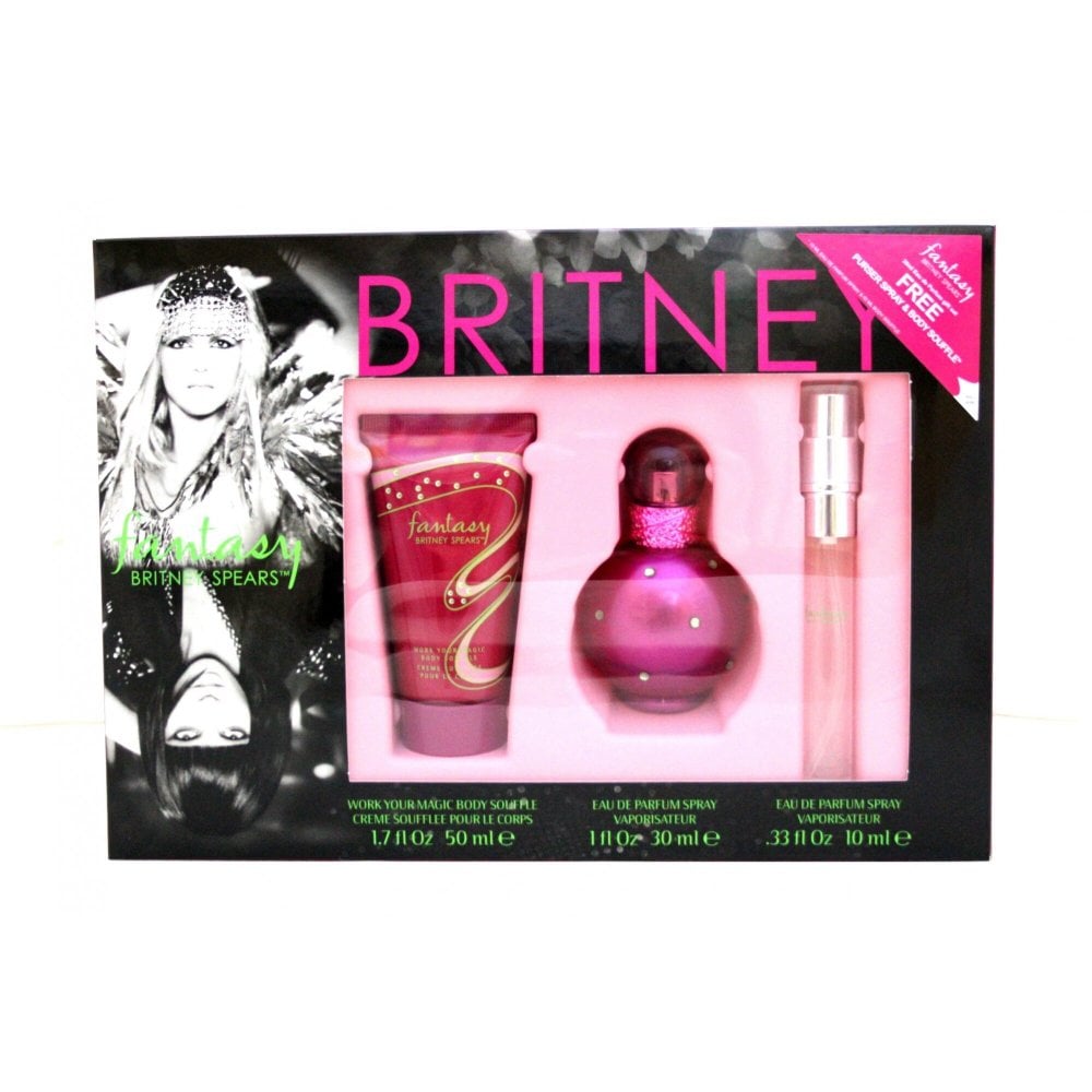Britney Spears Britney Spears Fantasy Gift Set 30ml EDP + 50ml Body Souffle + 10ml EDP - Health & Beauty > Personal Care > Cosmetics > Bath & Body Gift Sets