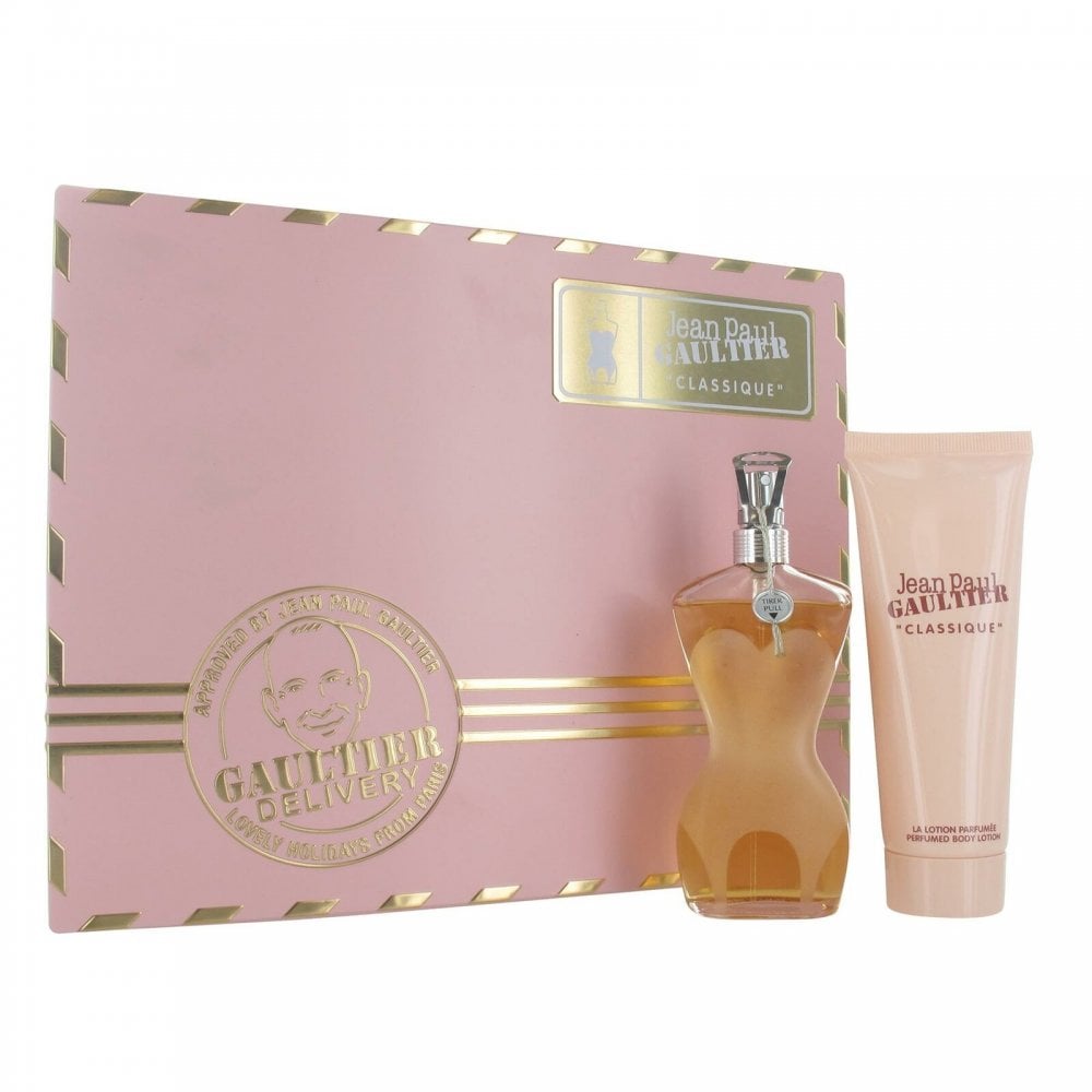 Jean Paul Gaultier Jean Paul Gaultier Classique Gift Set 50ml EDT Spray + Perfumed Body Lotion 75ml - Health & Beauty > Personal Care > Cosmetics > Perfumes & Colognes EDT