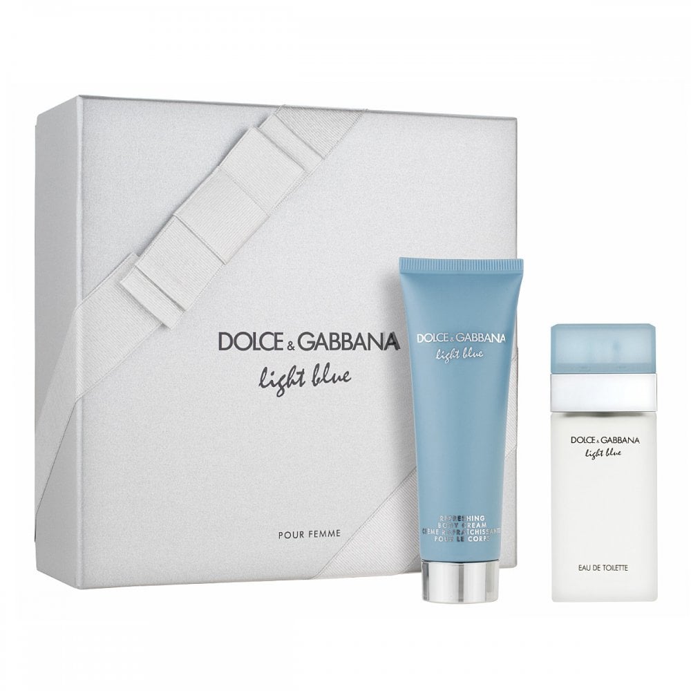 Dolce & Gabbana D&G Light Blue Gift Set 25Ml EDT Sprayspray + 50ml Refreshing Body Cream - Health & Beauty > Personal Care > Cosmetics > Bath & Body Gift Sets