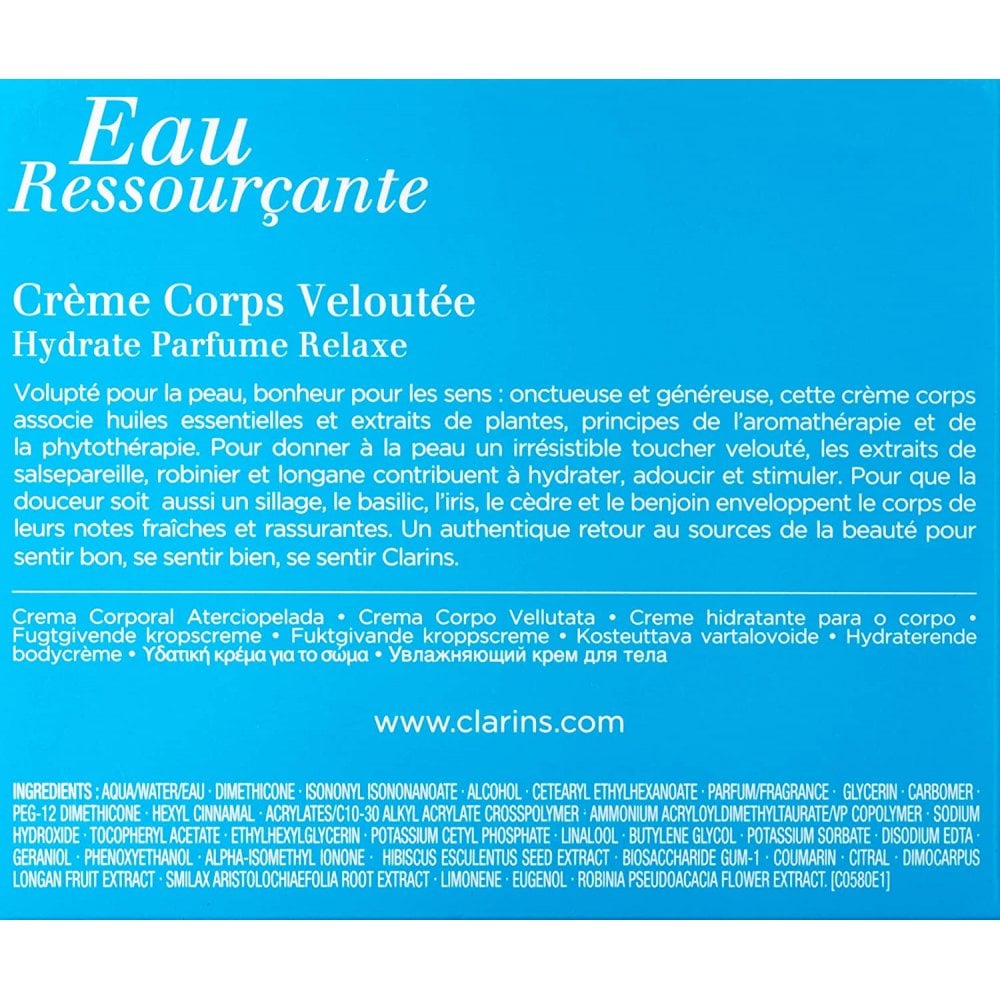 Clarins Clarins Eau Ressourcante Silky Smooth Body Cream 200ml - Health & Beauty > Personal Care > Cosmetics > Skin Care > Lotions & Moisturizers