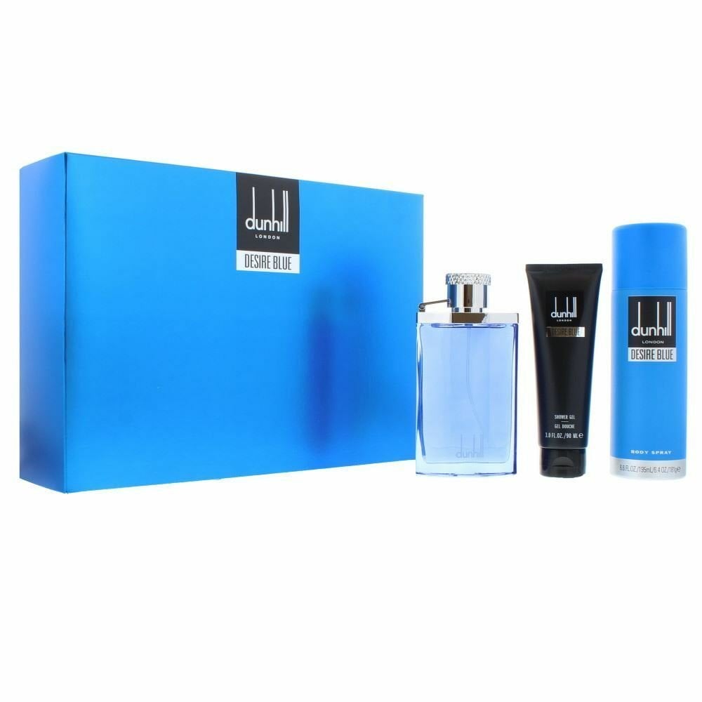 Dunhill Dunhill Desire Blue Gift Set 100ml EDT + 195Ml Body Spray + 90ml Shower Gel -