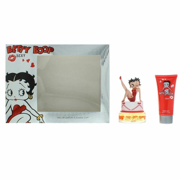 Betty Boop Betty Boop Sexy Gift Set 75ml EDT Spray + 100ml Bubble Bath -