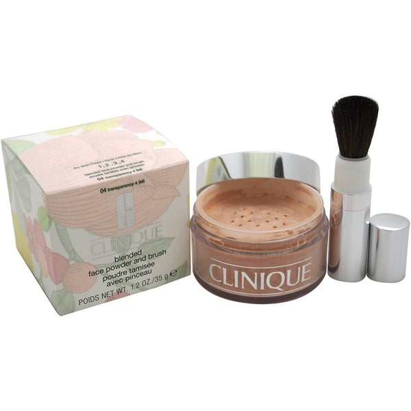 Clinique Blended Face Powder And Brush 35G - 04 Transparency