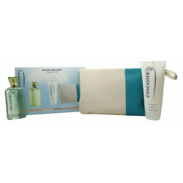 Lancaster Eau De Lancaster Gift Set 75ml EDT + 200ml Body Milk + Beauty Bag