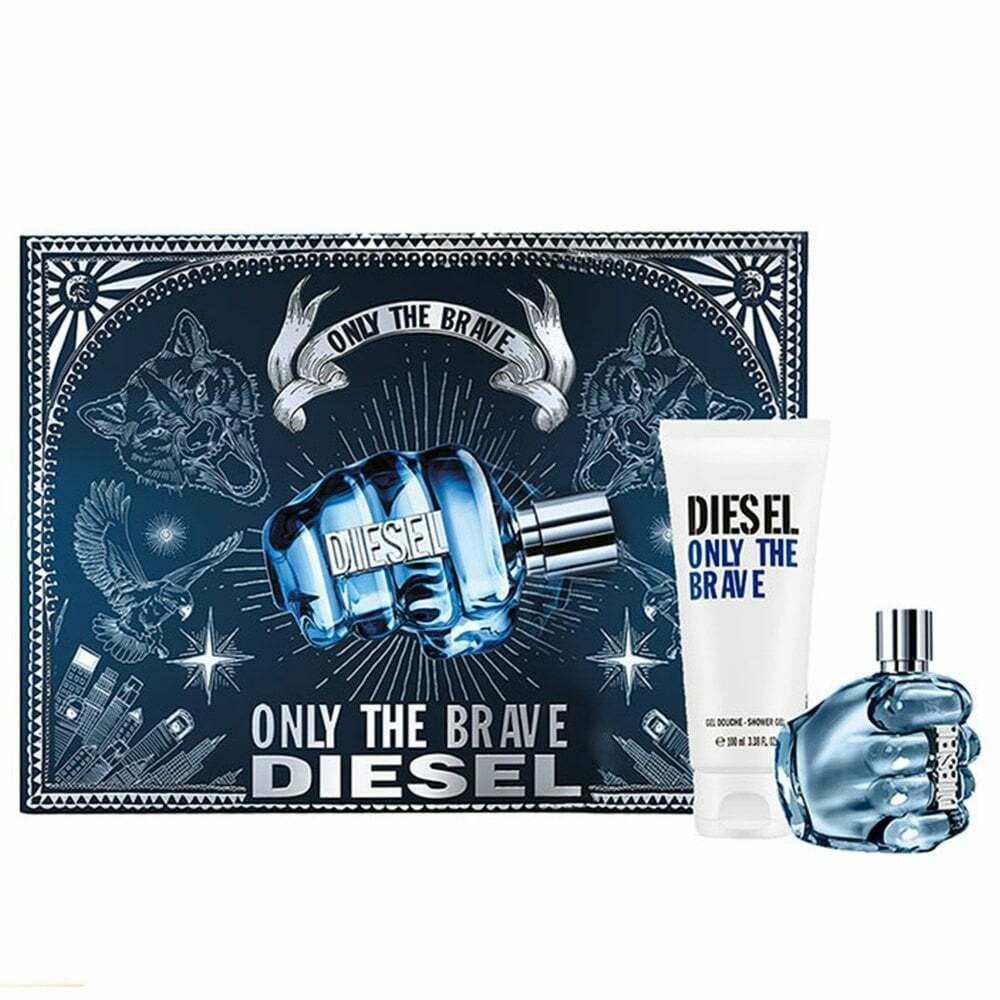 Diesel Diesel Only The Brave Gift Set For Him 50ml EDT Spray + 100ml Shower Gel -