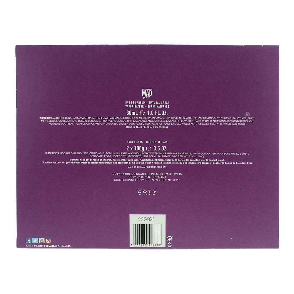 Katy Perry Katy Perry Mad Potion Gift Set 30ml EDP Spray + 2 X 100G Bath Bomb - Health & Beauty > Personal Care > Cosmetics > Perfumes & Colognes EDP
