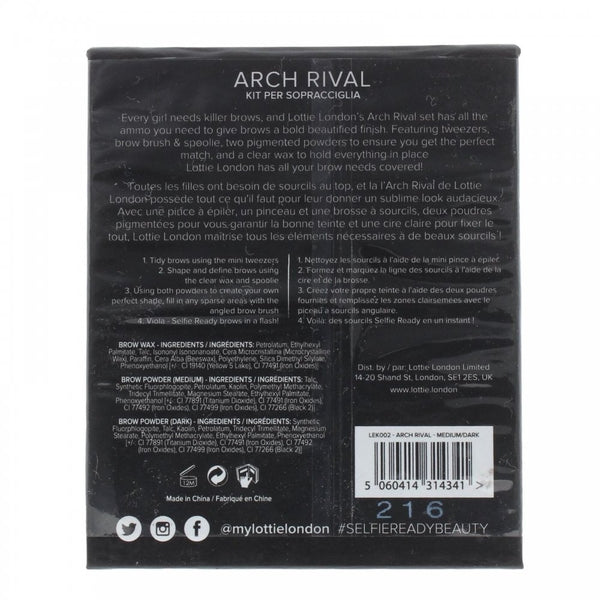 Lottie Lottie London Arch Rival Brown Shaping Kit - Health & Beauty > Personal Care > Cosmetics > Makeup > Eye Makeup > Mascaras Cosmetic Set
