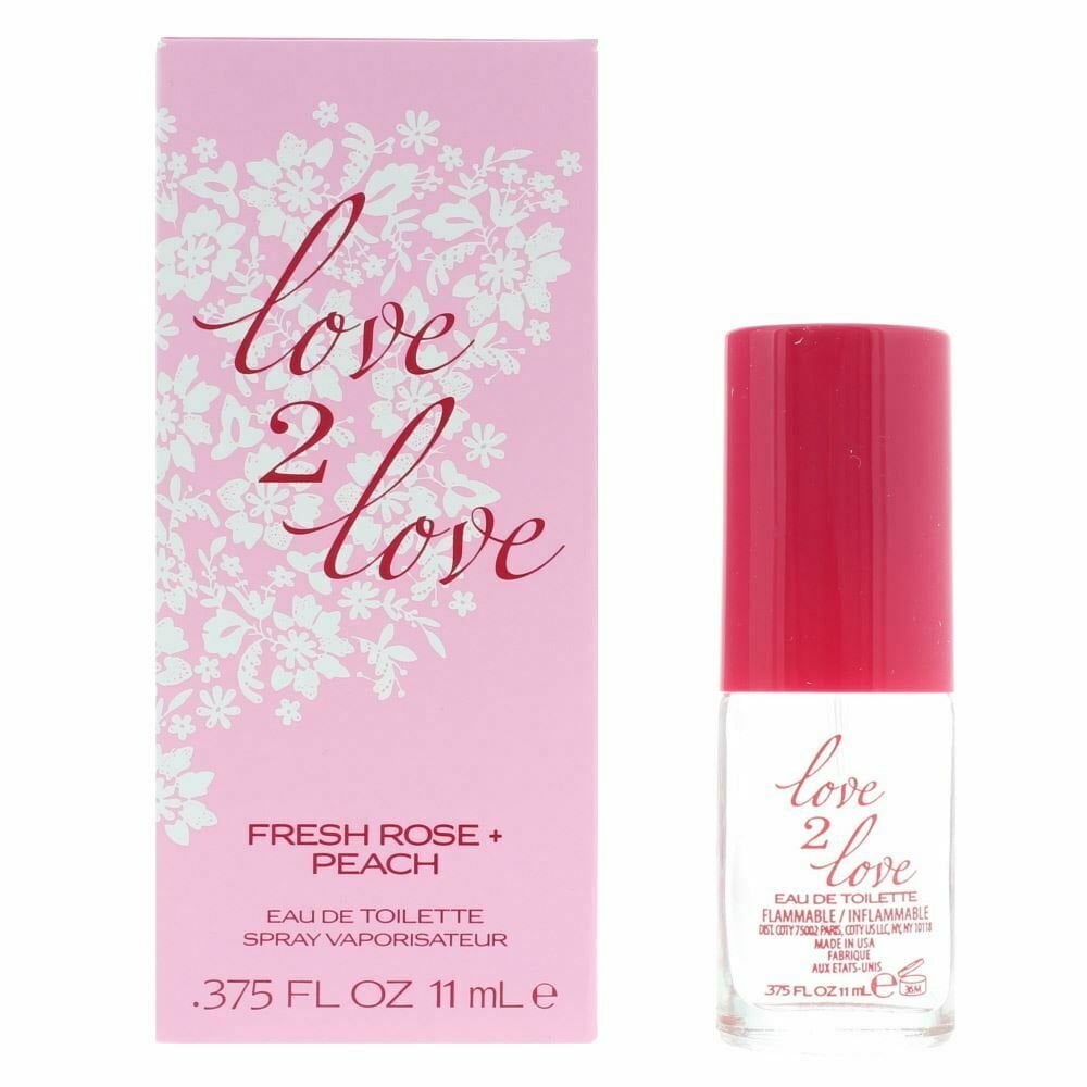 Love2Love Fresh Rose + Peach EDT 11ml Spray