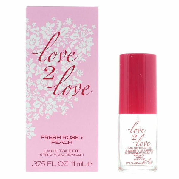 Love2Love Fresh Rose + Peach EDT 11ml Spray