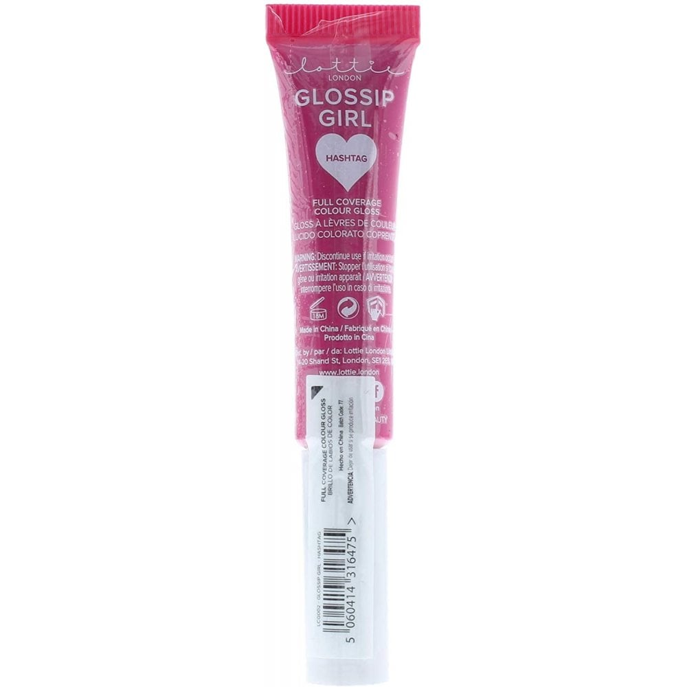 Lottie Lottie Glossip Girl Full Coverage Lip Gloss - Hashtag - Health & Beauty > Personal Care > Cosmetics > Makeup > Lip Makeup > Lip Gloss Cosmetics