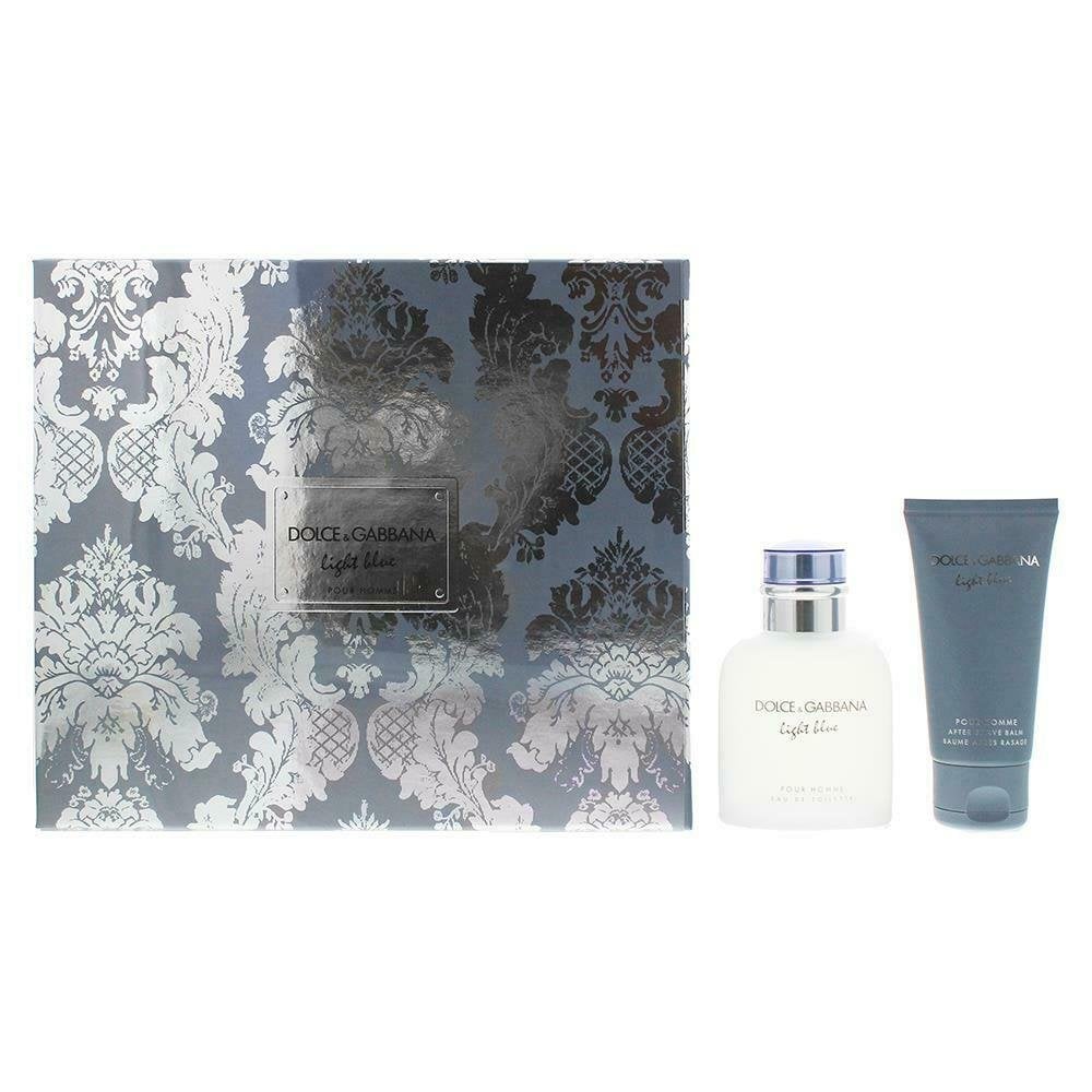 Dolce & Gabbana Dolce & Gabbana Light Blue Gift Set 75ml EDT Spray + 50ml Aftershave Balm -