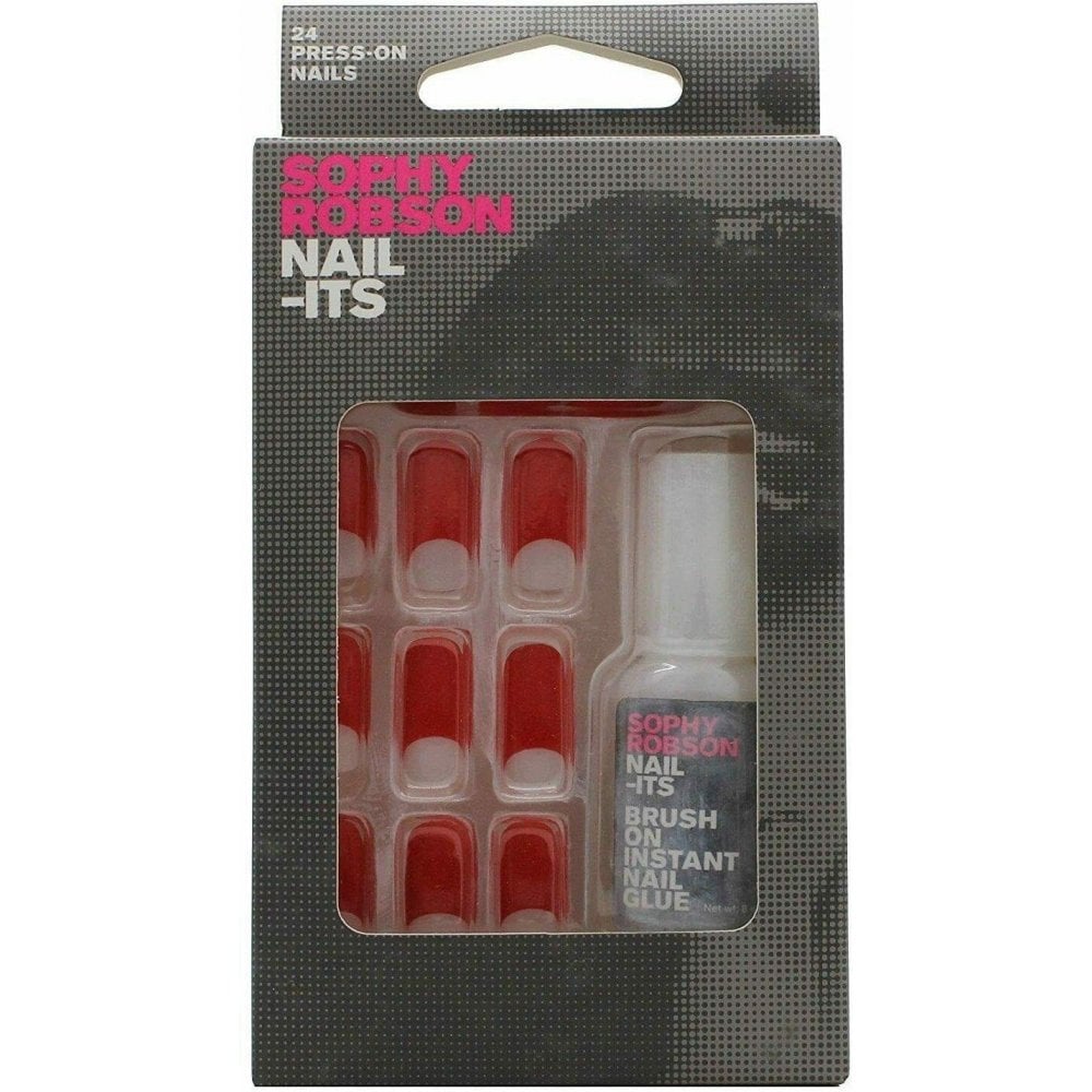 Sophy Robson Sophy Robson Nail-Its False Nails Red Half Moon 24 Press-On Nails - Health & Beauty > Personal Care > Cosmetics > Nail Care > Nail Polishes Nailcare