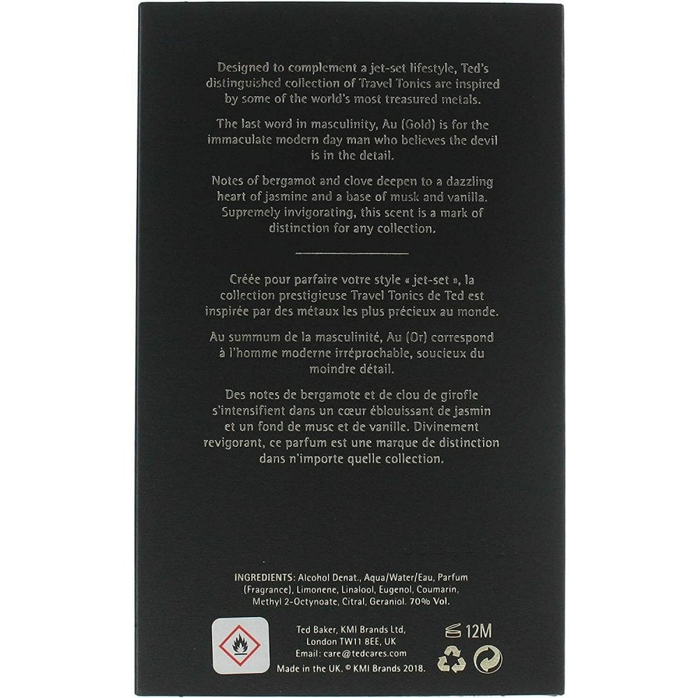 Ted Baker Ted Baker Au EDT 25ml Spray For Men - Refillable Travel Size - Health & Beauty > Personal Care > Cosmetics > Perfumes & Colognes > Eaux De Toilette EDT