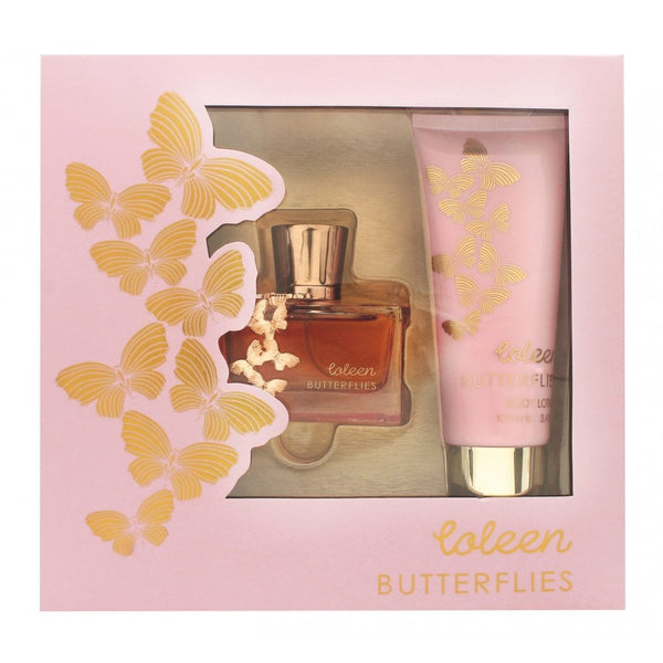 Coleen Coleen Butterflies Gift Set 50ml EDT Spray + 100ml Body Lotion - Health & Beauty > Personal Care > Cosmetics > Perfumes & Colognes Kit