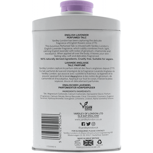 Yardley English Lavender Perfumed Talcum Powder 200G