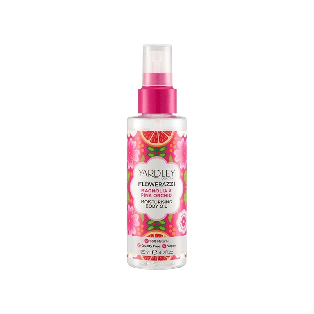 Yardley Yardley Flowerazzi Magnolia & Pink Orchid Body Oil 125ml - Body Oil