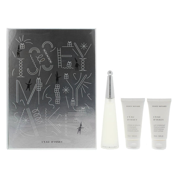 Issey Miyake Issey Miyake L'Eau D'Issey Gift Set 50ml EDT Spray + 50ml Shower Cream + 50ml Body Lotion -