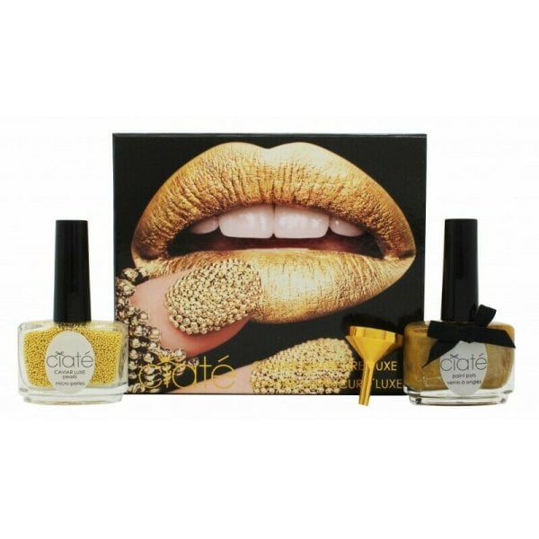 Ciate Caviar Manicure Luxe Lustre Gold Gift Set 13.5ml