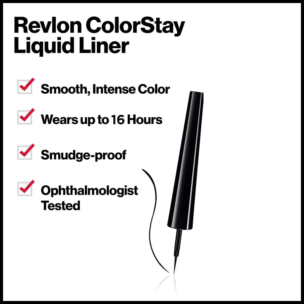 Revlon Revlon Colorstay Long Lasting Waterproof Liquid Eyeliner - Blackest Black - Health & Beauty > Personal Care > Cosmetics > Makeup > Eye Makeup > Eyeliner Eyeliner