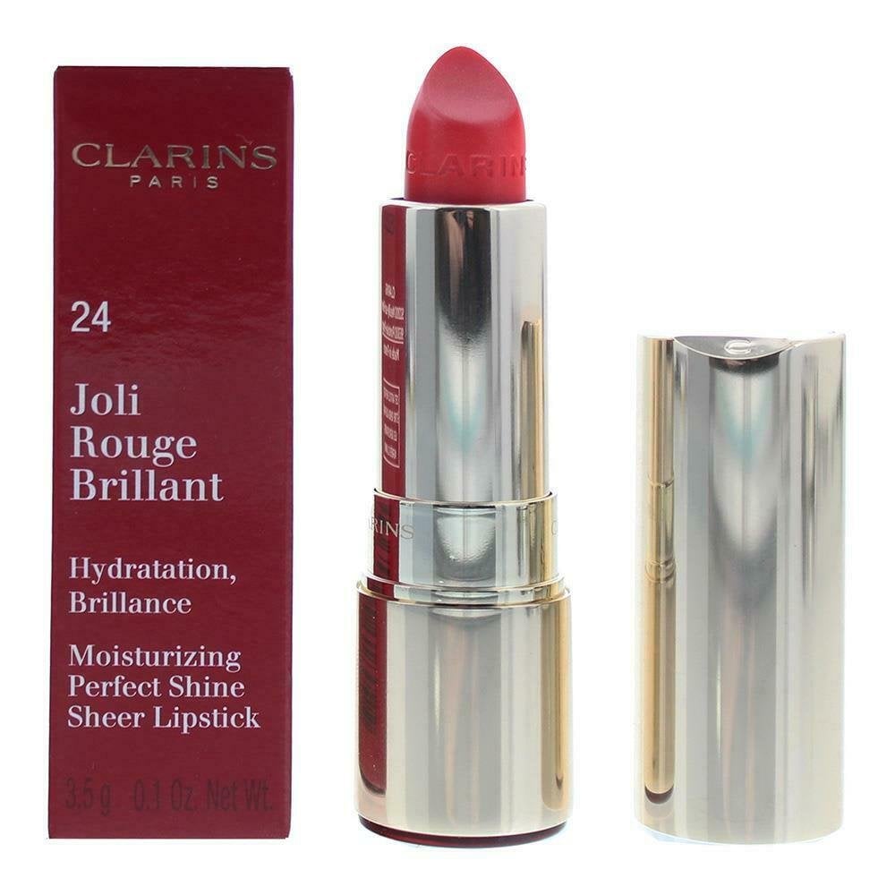 Clarins Joli Rouge Brilliant Perfect Shine Sheer Lipstick 3.5G - 24 Watermelon