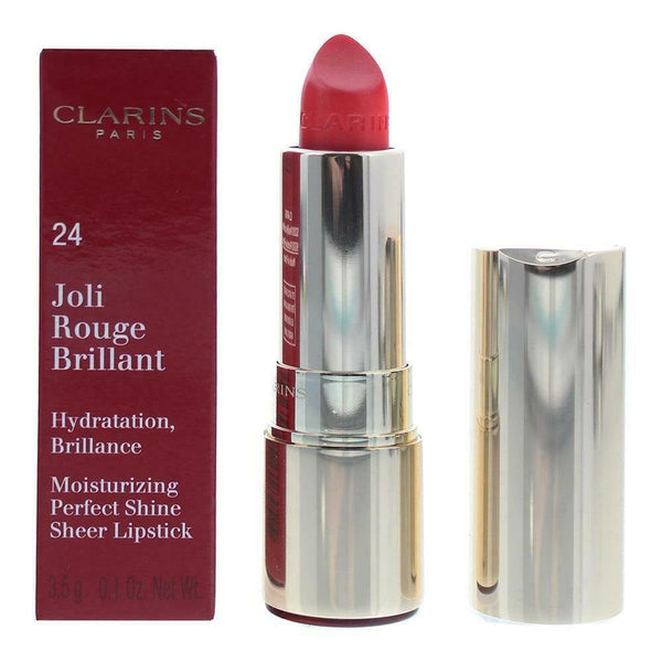 Clarins Joli Rouge Brilliant Perfect Shine Sheer Lipstick 3.5G - 24 Watermelon