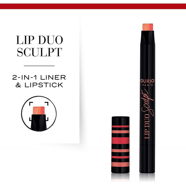 Bourjois Bourjois Paris Lip Duo Sculpt 2 In 1 Liner And Lipstick 0.5G - Peach Shake - Health & Beauty > Personal Care > Cosmetics > Makeup > Lip Makeup > Lipsticks Lipstick