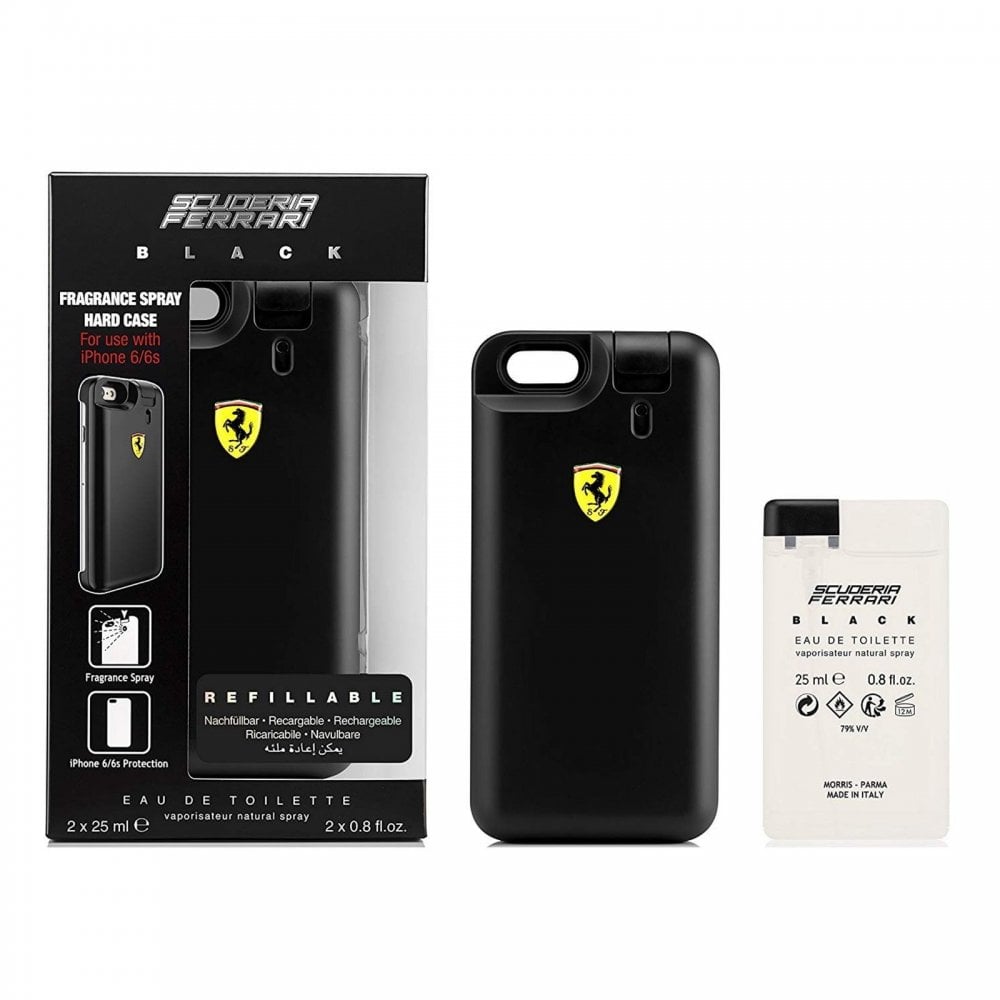 Ferrari Ferrari Black Gift Set 2 X 25ml EDT+ Fragrance Spray Hard Case For Iphone 6 -