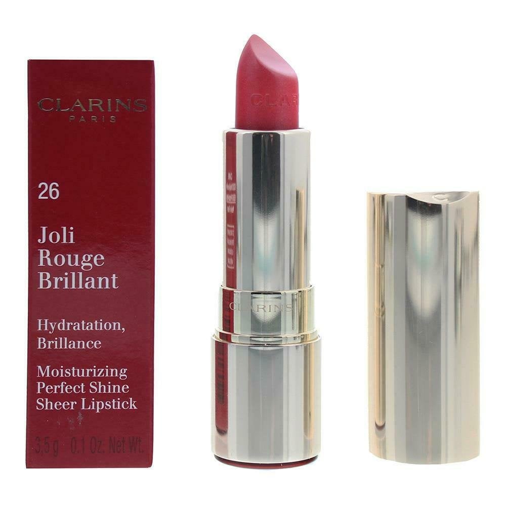 Clarins Joli Rouge Brilliant Perfect Shine Sheer Lipstick 3.5G - 26 Hibiscus