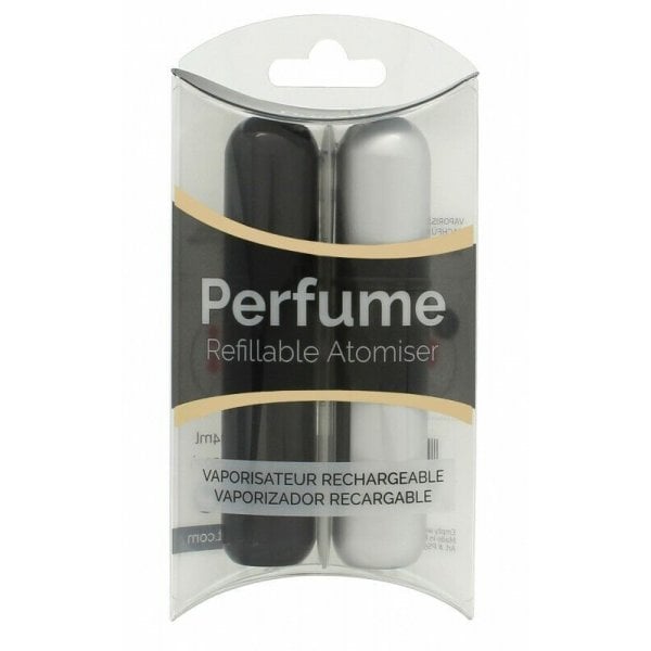 Pressit Pressit Refillable Perfume Atomiser Duo Pack - Black & Silver - Health & Beauty > Personal Care > Cosmetics > Cosmetic Tools > Makeup Tools > Makeup Brushes