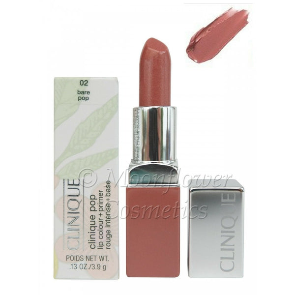 Clinique Pop Lip Colour + Primer Hydrating Smoothing Lipstick - 02 Bare Pop