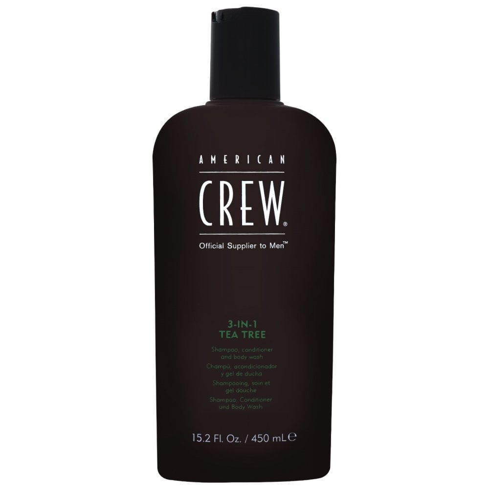 American Crew American Crew 3-In-1 Tea Tree Shampoo, Conditioner And Body Wash 450ml -