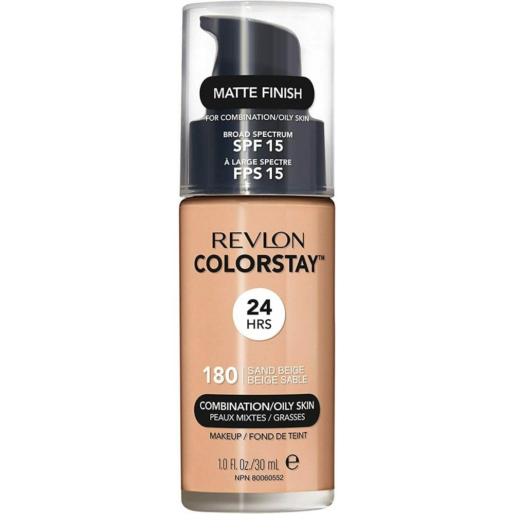 Revlon Revlon Colorstay Foundation Combination/Oily Skin 30ml - 180 Sand Beige - Health & Beauty > Personal Care > Cosmetics > Makeup > Face Makeup > Foundations & Concealers Cosmetics