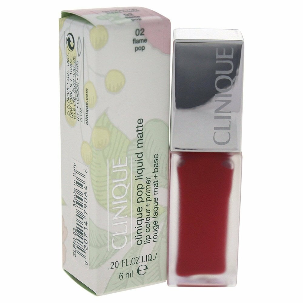 Clinique Clinique Pop Liquid Matte Lip Colour + Primer 6ml - 02 Flame Pop - Health & Beauty > Personal Care > Cosmetics > Makeup > Lip Makeup > Lipsticks .