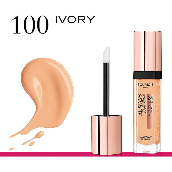 Bourjois Bourjois Always Fabulous 24Hr Matte Long Lasting Concealer 6ml -100 Ivory - Health & Beauty > Personal Care > Cosmetics > Makeup .