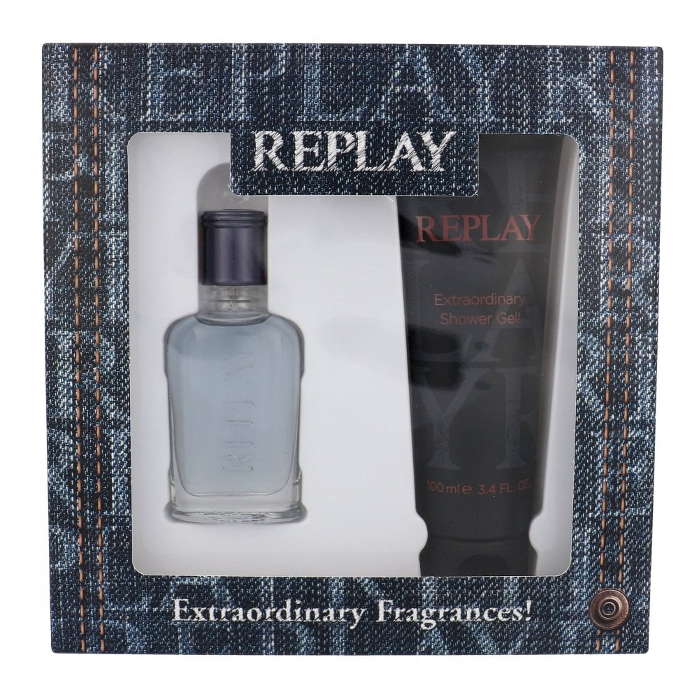 Replay Replay Jeans Original Gift Set 20ml EDT Spray + 100ml Shower Gel - Health & Beauty > Personal Care > Cosmetics > Perfumes & Colognes > Eaux de Parfum EDT