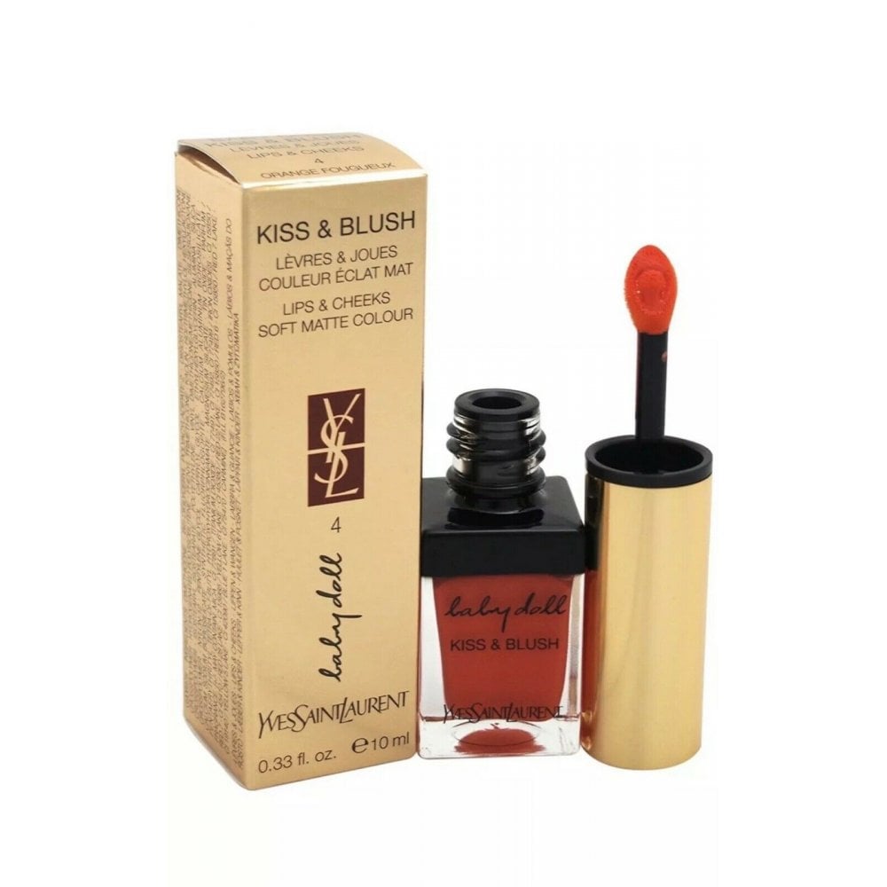 YSL Baby Doll Kiss And Blush - 04 Orange Fougueux