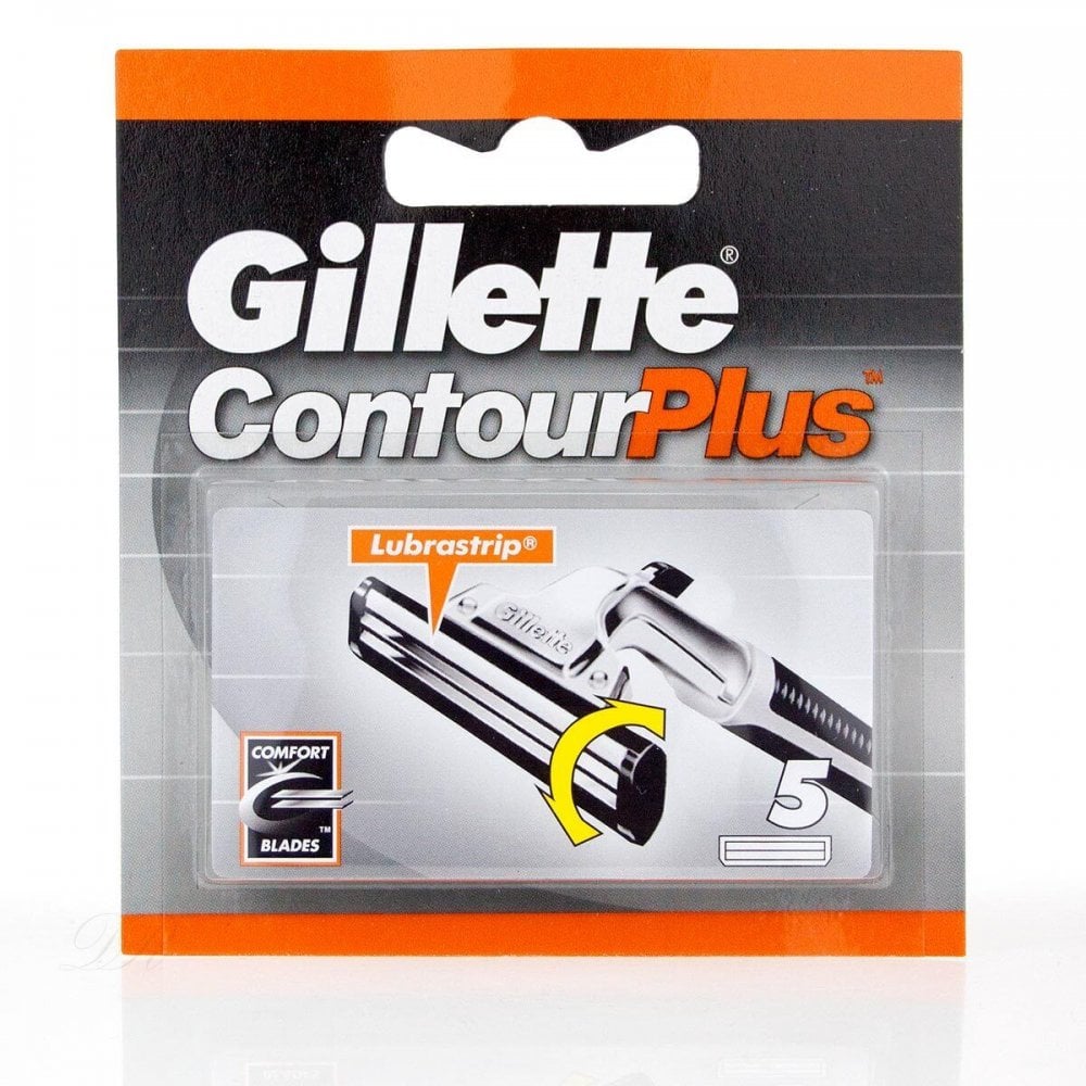 Gillette Contour Plus Razor Blades 5 Pack-Replacement Blades
