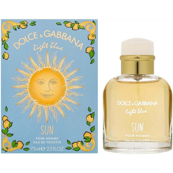 Dolce & Gabbana D&G Light Blue Sun Pour Homme Summer 75ml EDT Spray - Health & Beauty > Personal Care > Cosmetics > Perfumes & Colognes > Eaux De Toilette EDT